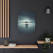 Stormy Runway Jet Arrival Wall Art & Canvas Prints