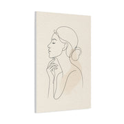 Minimal Continuous Line Portrait Wall Art & Canvas Print