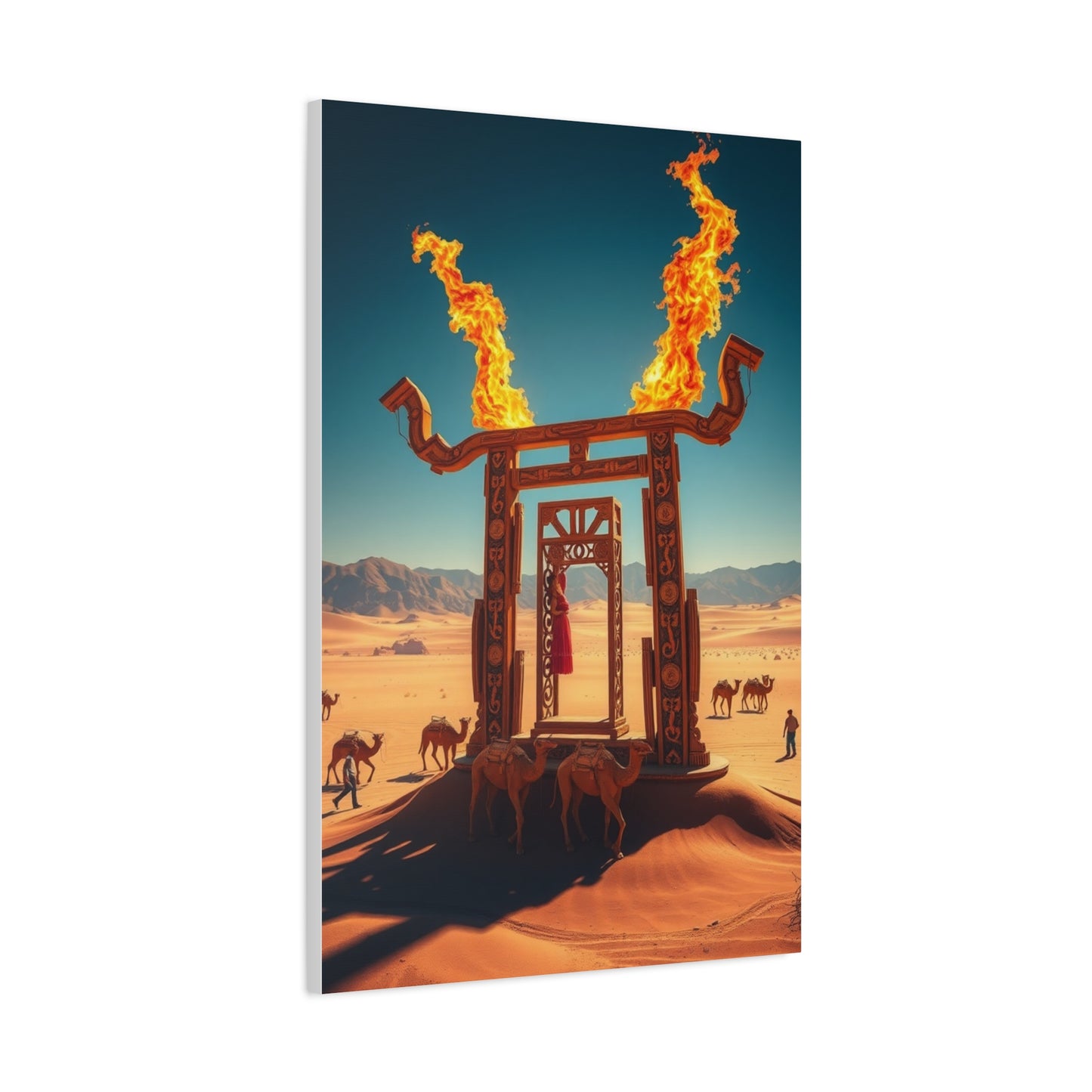 Gilded Sands Impression Wall Art & Canvas Print