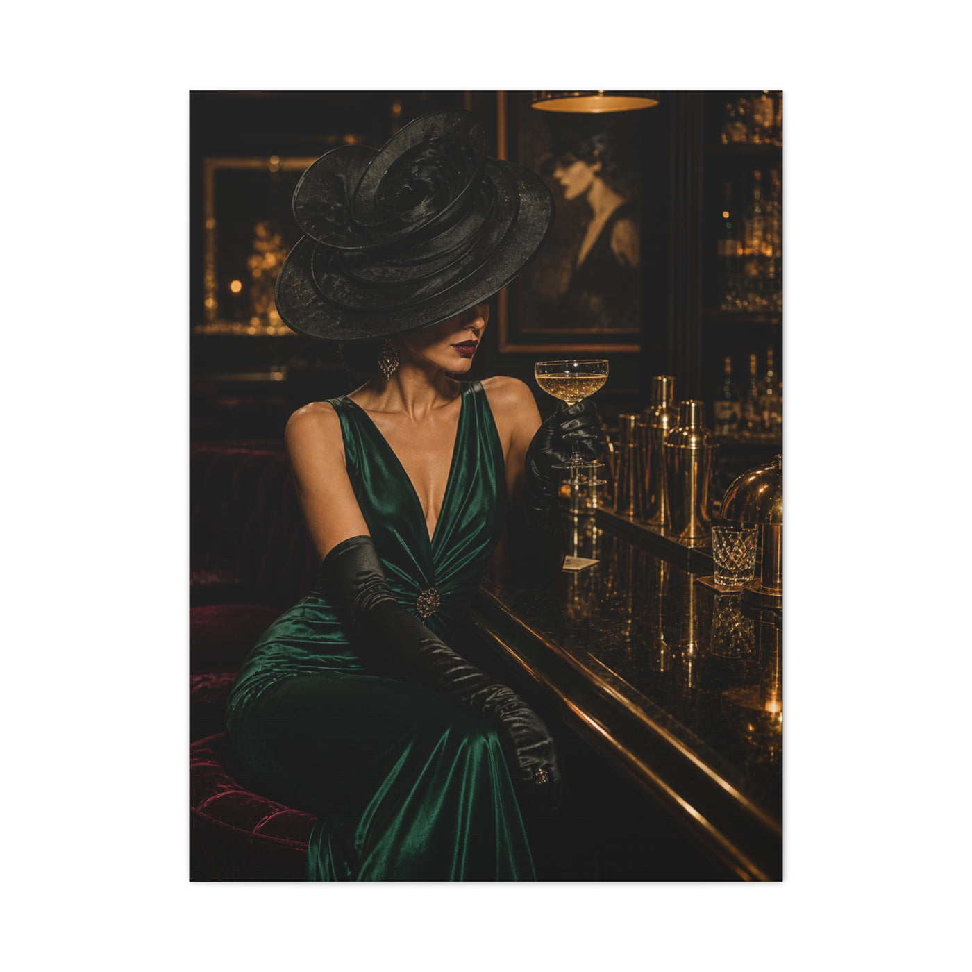 Couture Lounge Muse Portrait Wall Art & Canvas Print