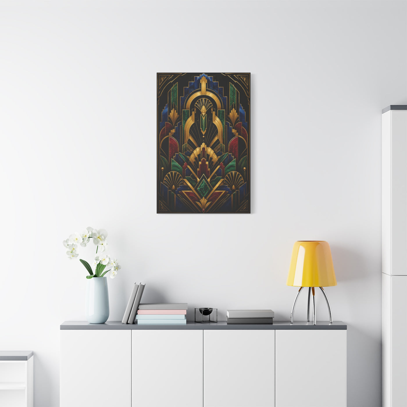 Neo Art Deco Jewel Geometry Wall Art & Canvas Print