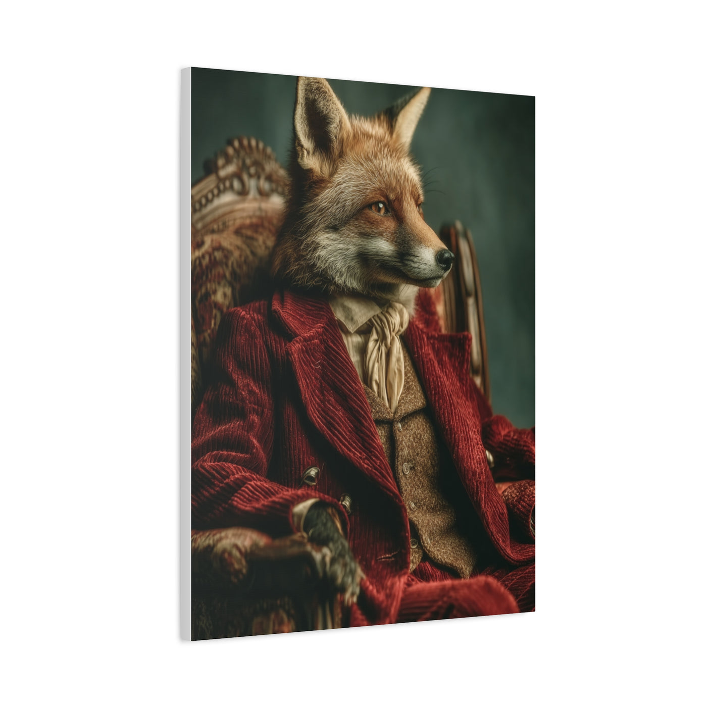 Gentleman Fox Victorian Portrait Wall Art & Canvas Print
