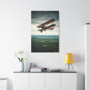 Classic Biplane Sky Journey Wall Art & Canvas Prints