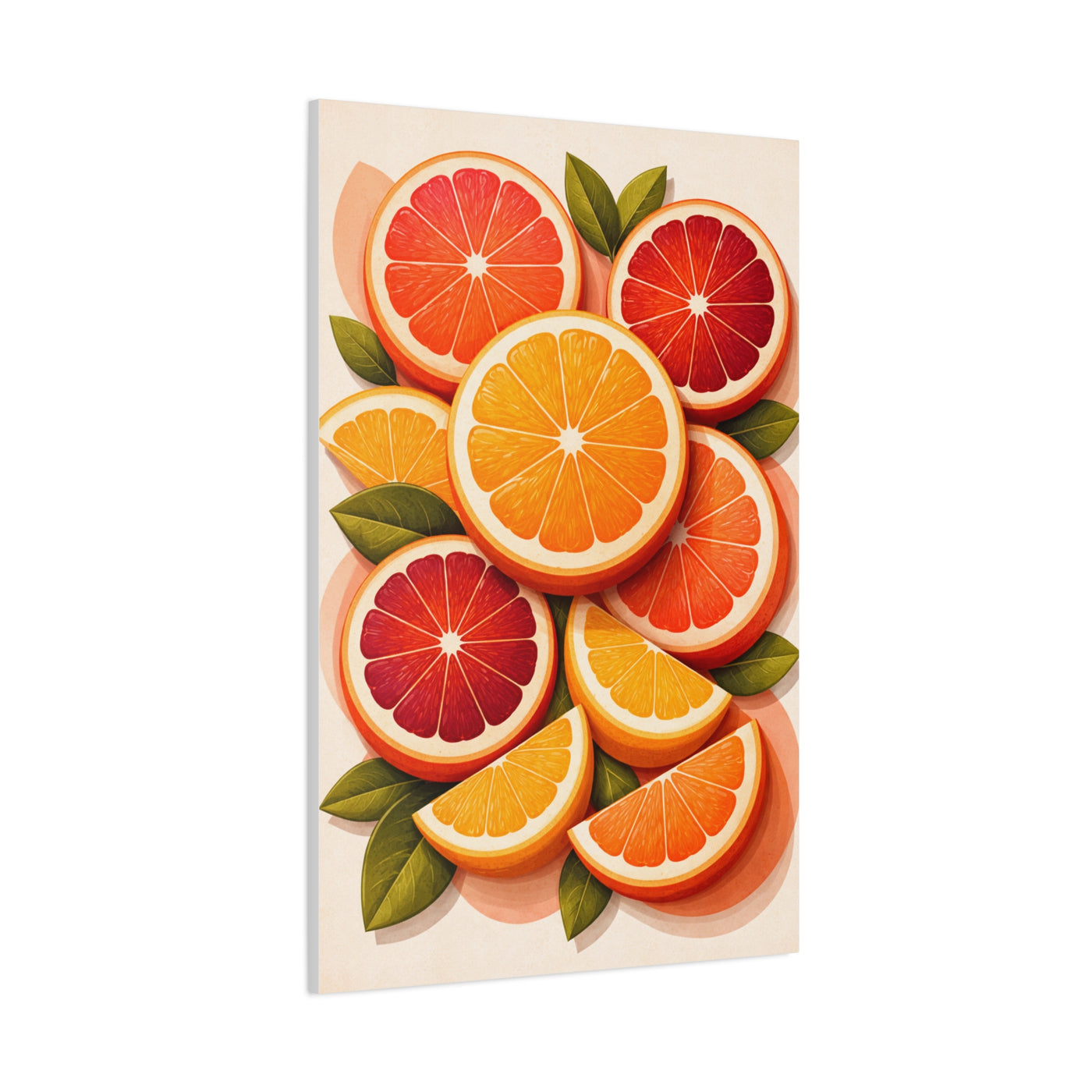 Modern Citrus Still Life Composition Wall Art & Canvas Print