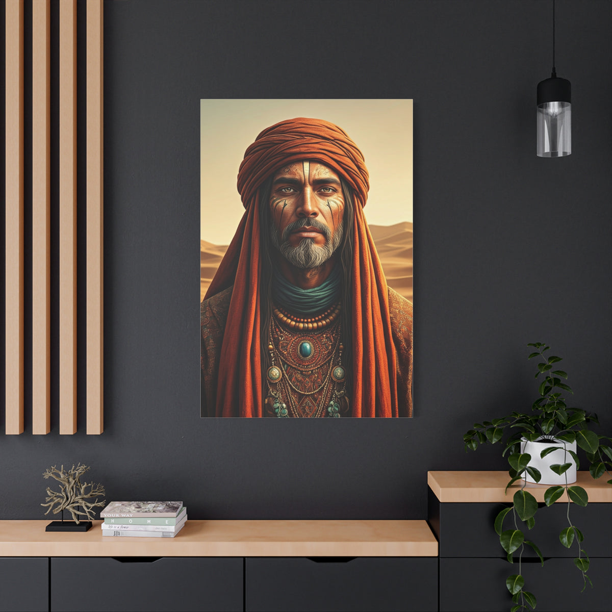 Desert Elder with Tribal Markings Wall Art & Canvas Prints