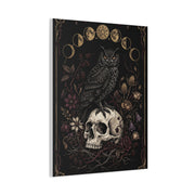 Gothic Occult Owl Skull Composition Wall Art & Canvas Print