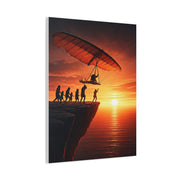 Cliffside Takeoff Into the Sunset Wall Art & Canvas Prints