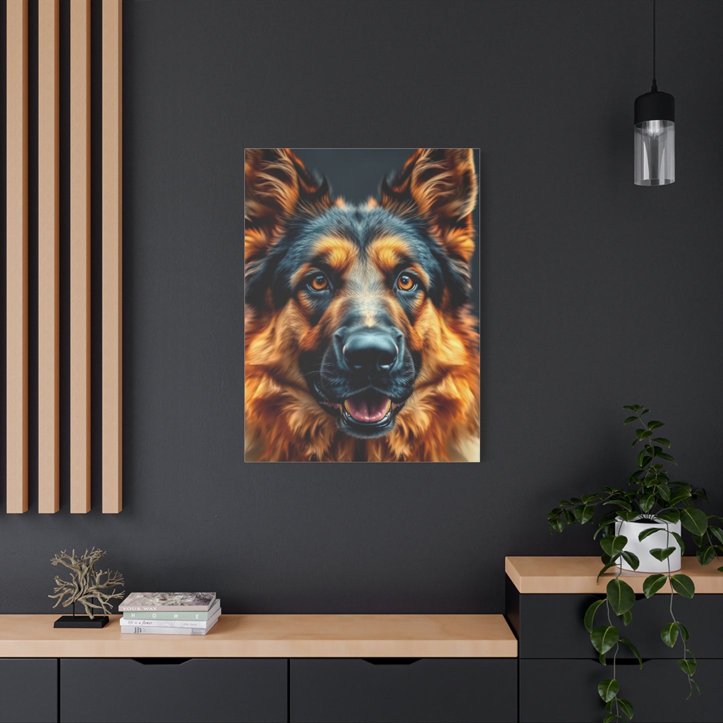 Elite German Shepherd Art Vision Wall Art & Canvas Print