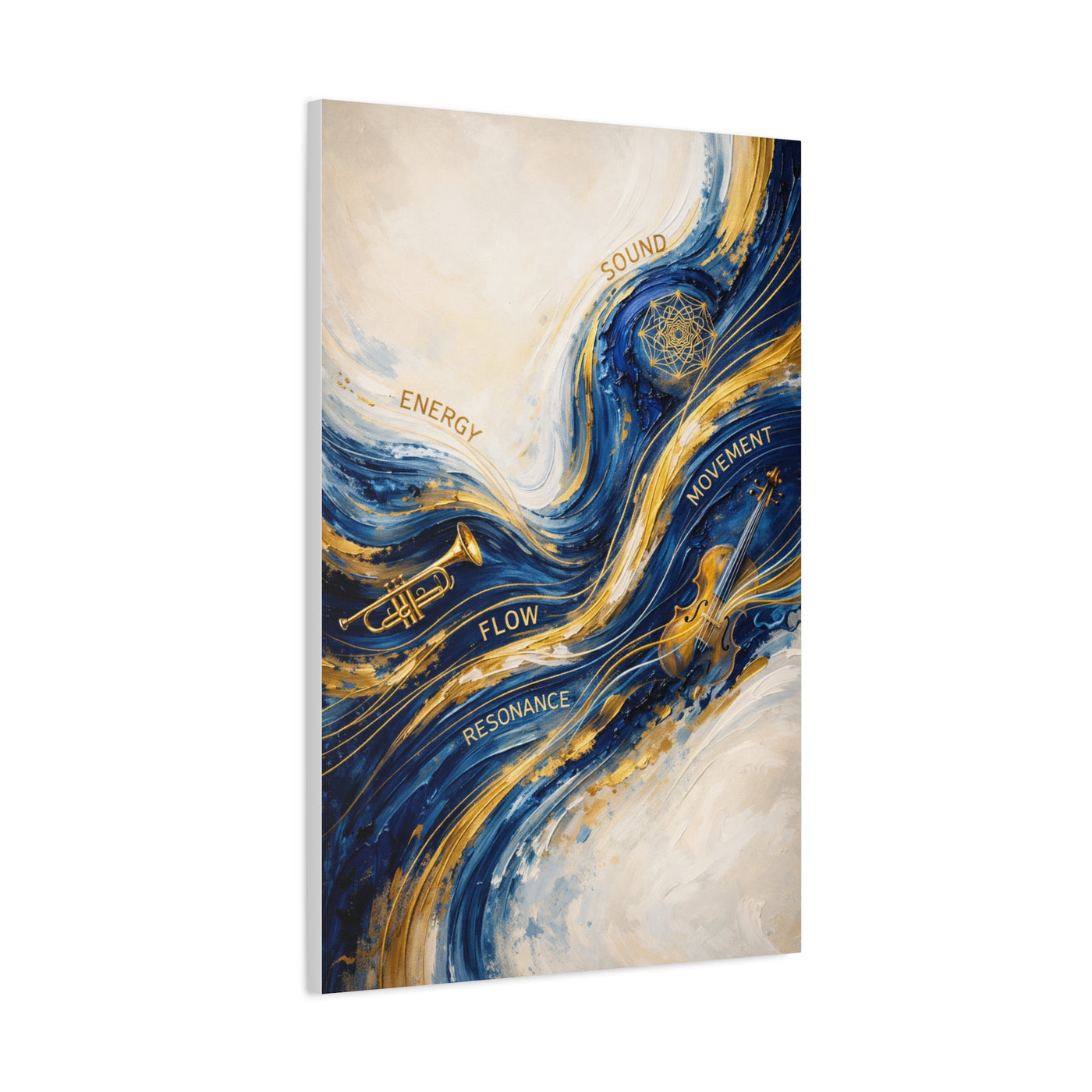 Energy Flow Resonance Abstract Wall Art & Canvas Print