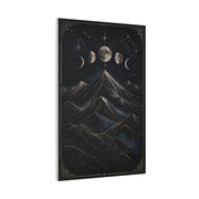Mystical Moonlit Mountain Contours Wall Art & Canvas Print
