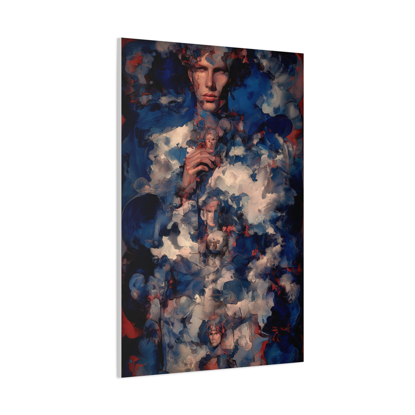 Surreal Cloud Portrait Composition Wall Art & Canvas Print