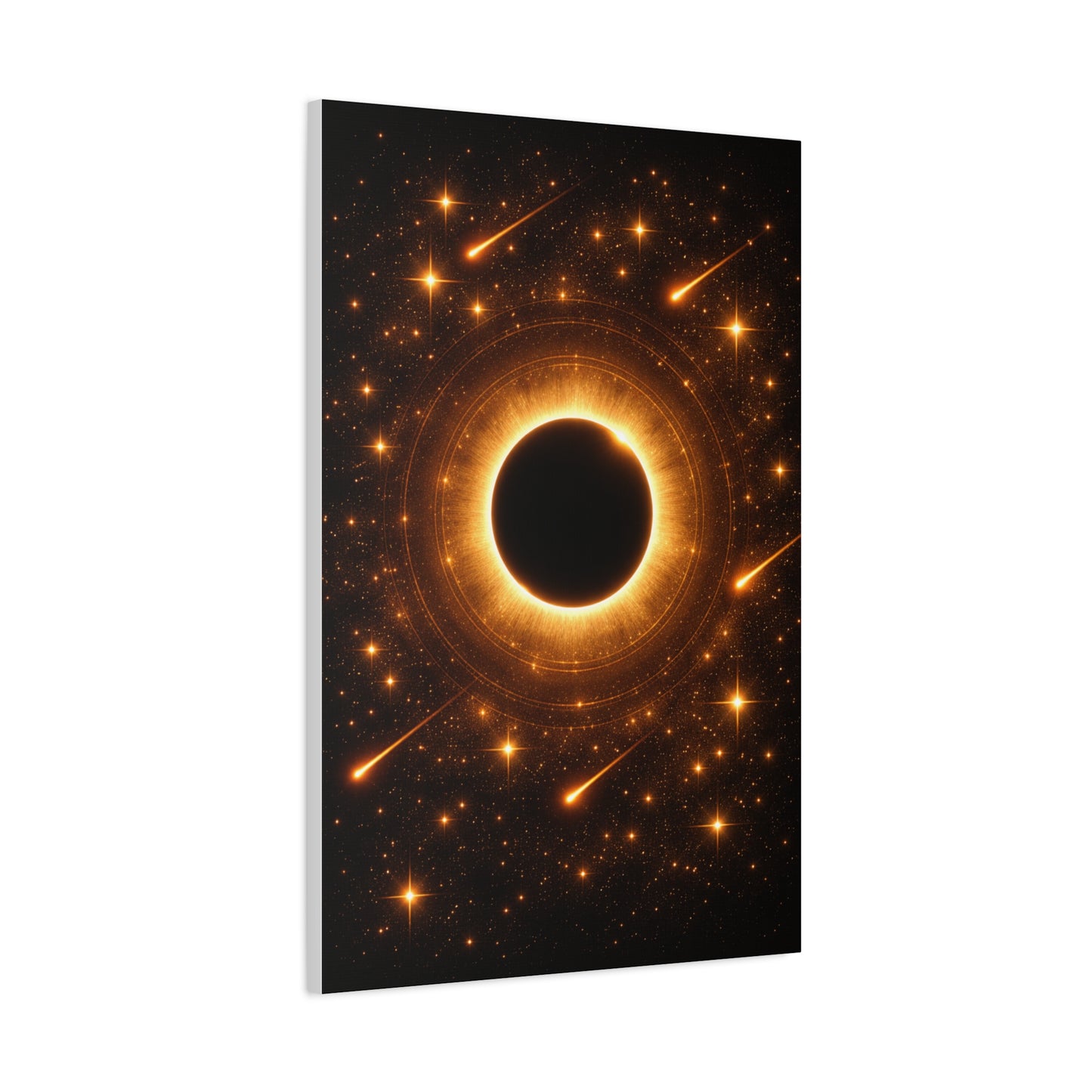 Golden Eclipse Celestial Wall Art & Canvas Print