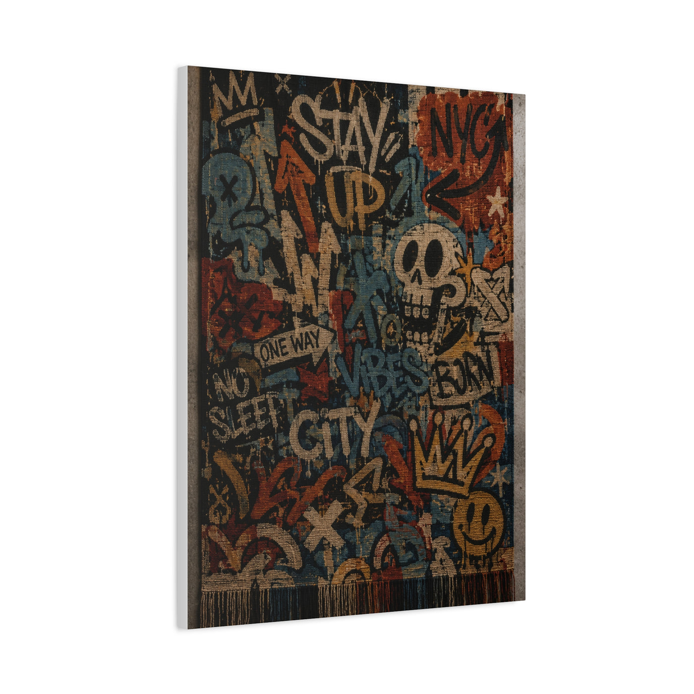 Graffiti Tapestry Collage Street Wall Art & Canvas Print