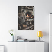 Old Caddie Chair Fireside Golf Still Life Wall Art & Canvas Print