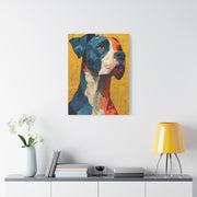 Boxer Abstract Color Portrait Wall Art & Canvas Print