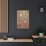 Joyful Granny-Square Patchwork Wall Art & Canvas Print