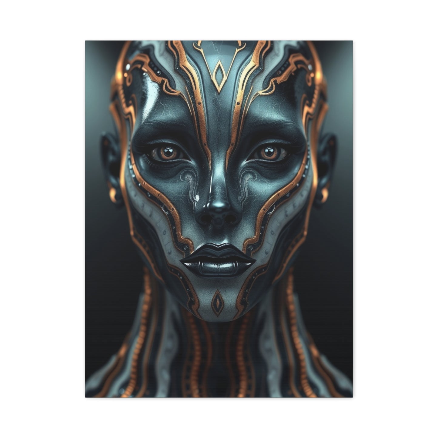 Charcoal, Onyx, and Ivory Art Luxury Canvas Wall Art & Canvas Print