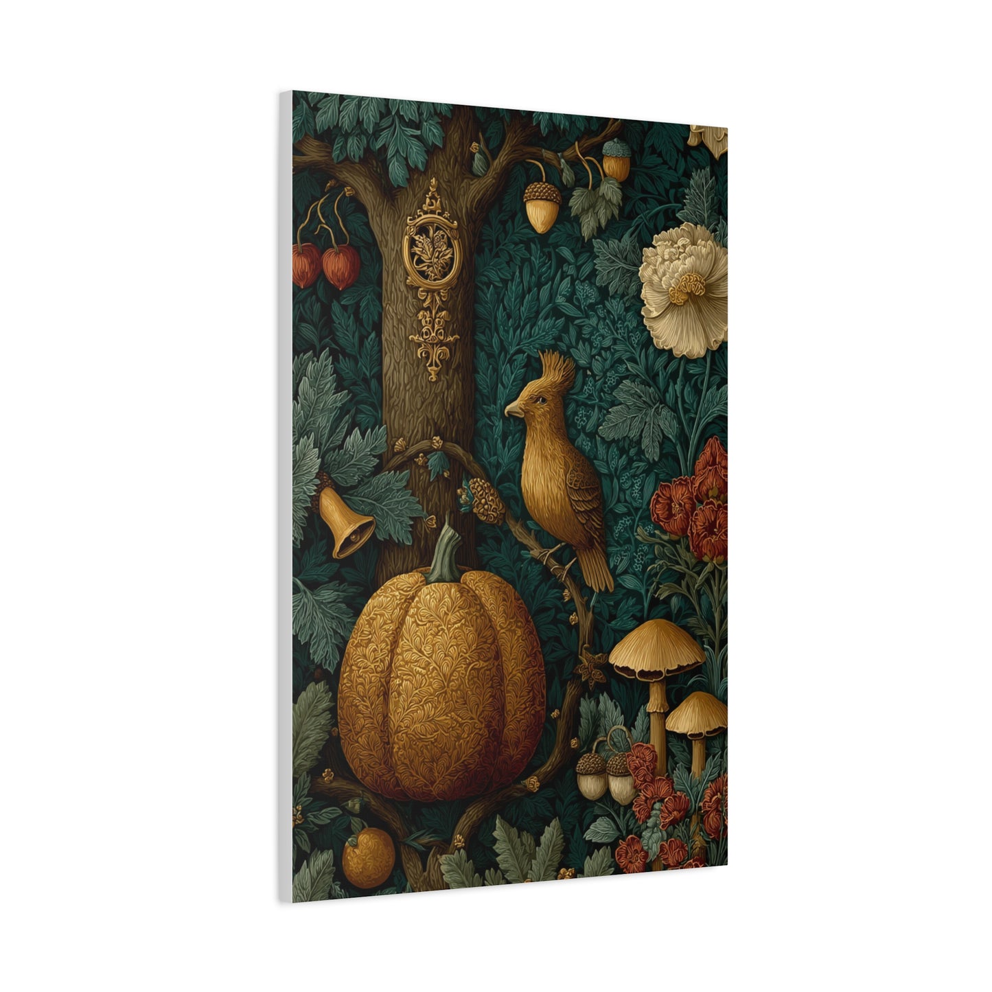 Autumn Woodland Tapestry Scene Wall Art & Canvas Print
