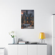 Lavish Black Farmhouse Courtyard Wall Art & Canvas Print