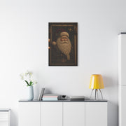 Handcrafted Textile Santa Tapestry Wall Art & Canvas Print