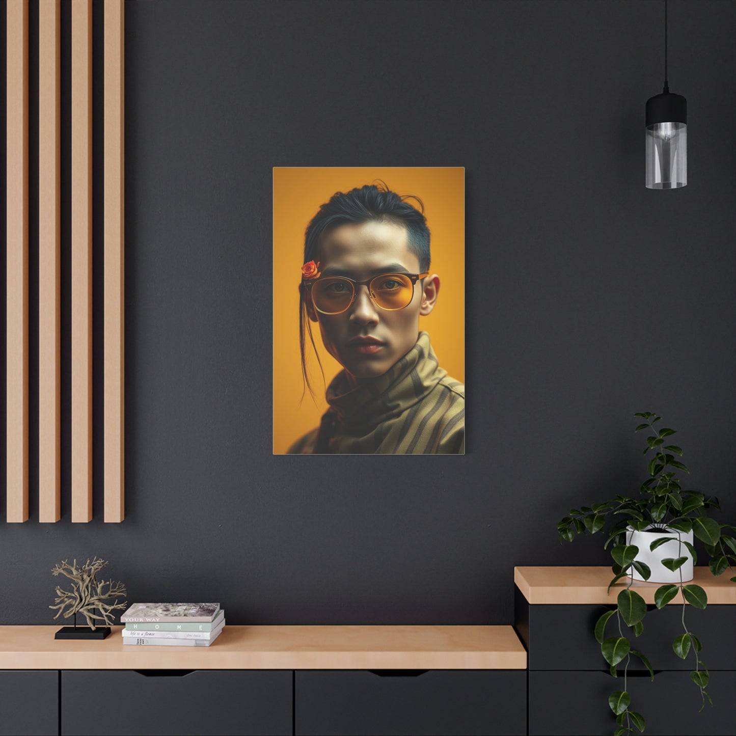 Luminous Gold Impression Wall Art & Canvas Print