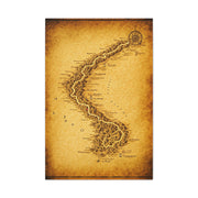 Vintage Serpent River Map Wall Art & Canvas Prints