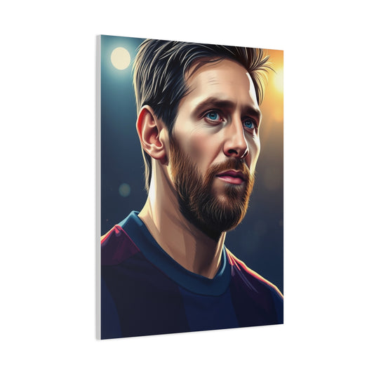Lionel Messi Illustration Art Premium Canvas 20 Wall Art & Canvas Print