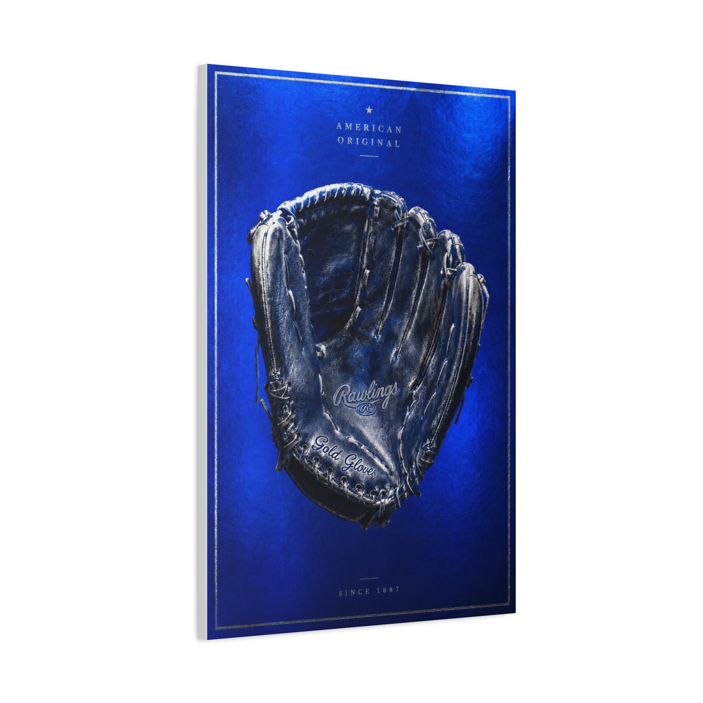 Cobalt Baseball Glove Collector Sports Wall Art & Canvas Print
