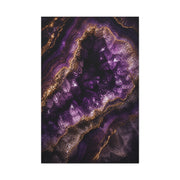 Amethyst Geode Crystal Abstraction Wall Art & Canvas Print