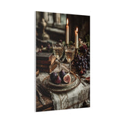 After-Dinner Wine and Fig Table Wall Art & Canvas Print
