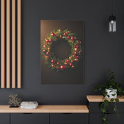 Luxury Christmas Wreath Glow Wall Art & Canvas Print