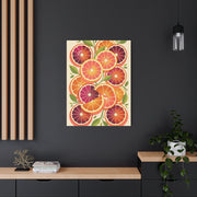 Retro Citrus Slice Composition Wall Art & Canvas Print