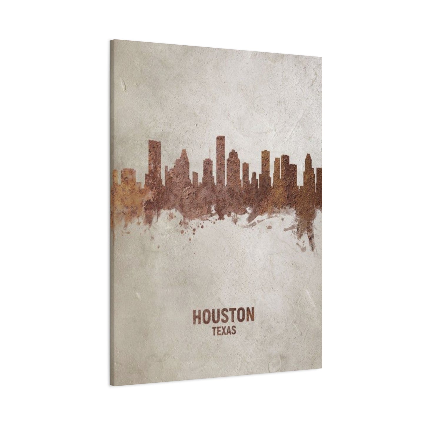Houston Skyline Painting Wall Art & Canvas Prints