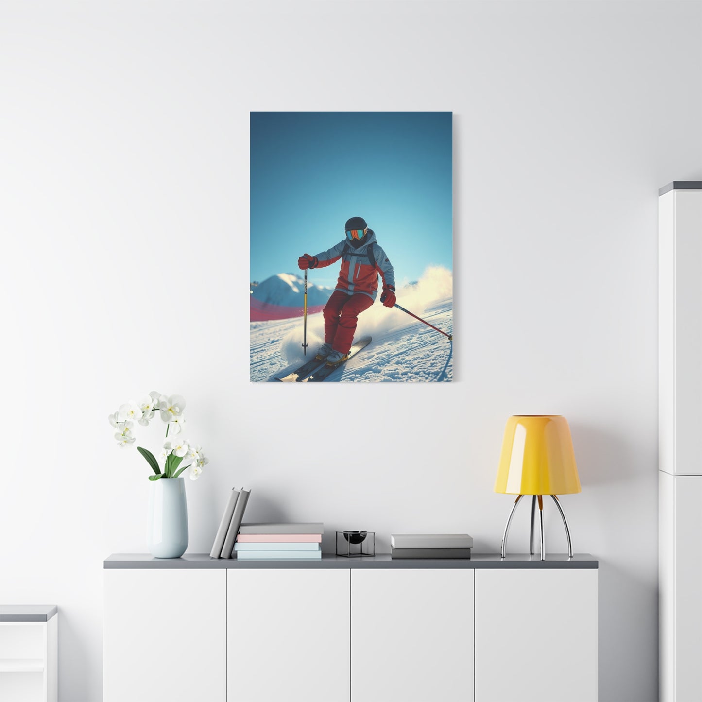 Supreme Skiing Art Beautiful Collection Wall Art & Canvas Print