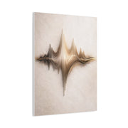 Luminous Soundwave Glass Sculpture Wall Art & Canvas Print