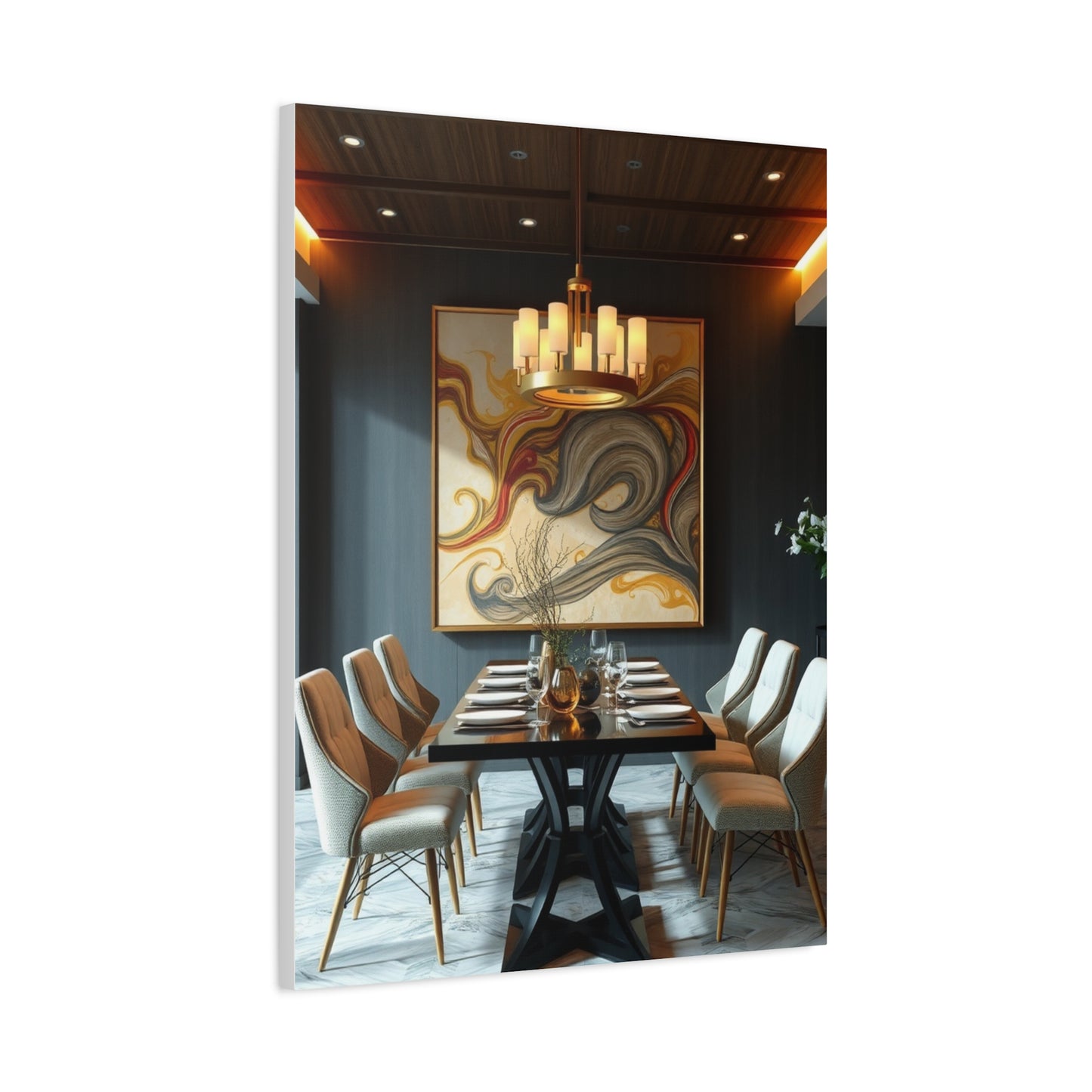 Refined Banquet Canvas Wall Art & Canvas Print