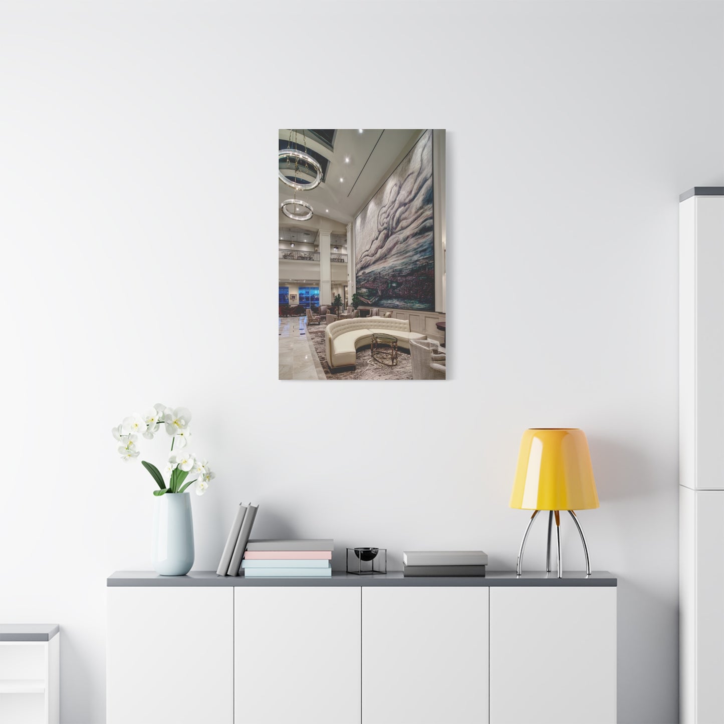 Panoramic Scenic Lobby Mural Landscape Wall Art & Canvas Print
