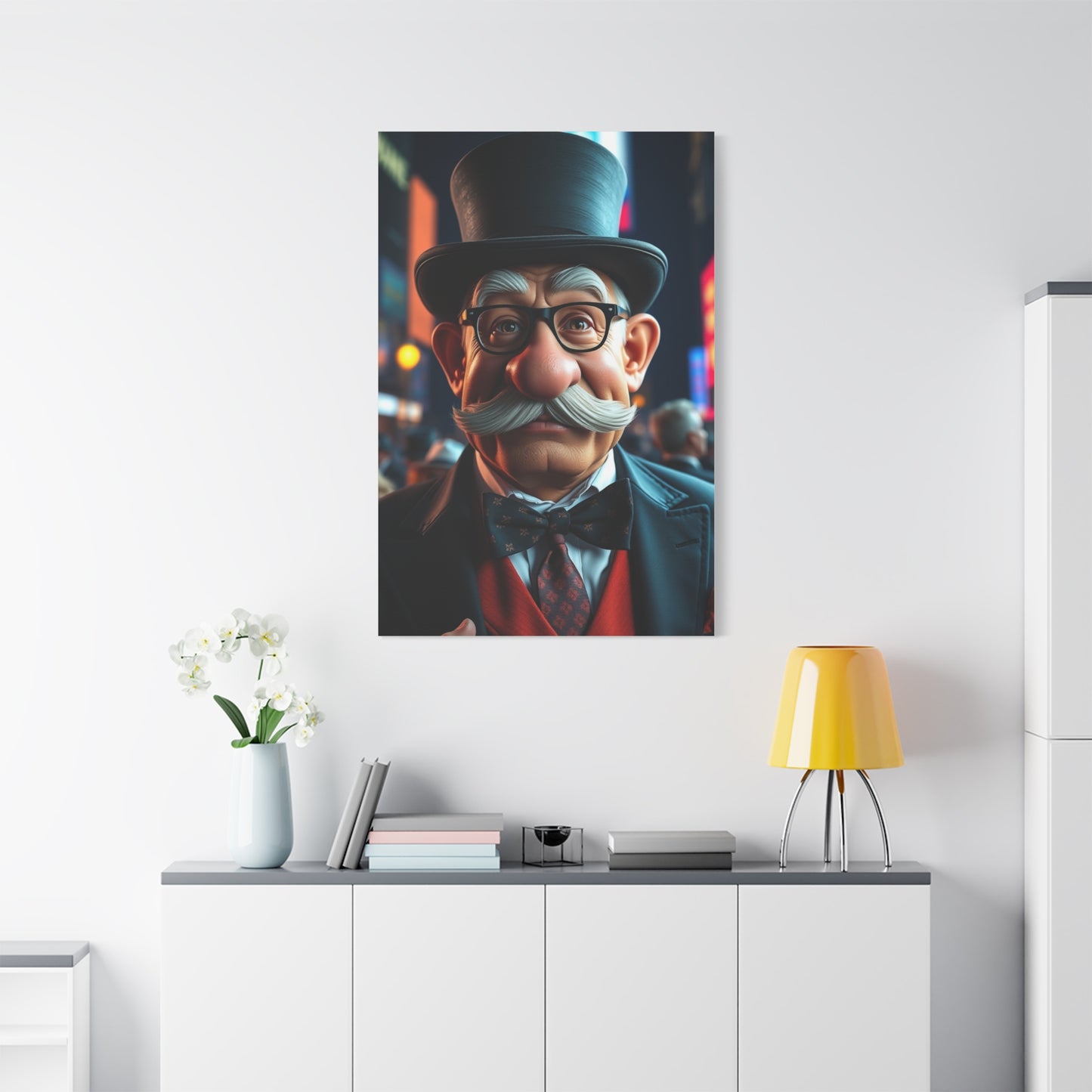 Rich Uncle Pennybags Art Supreme Canvas Wall Art & Canvas Print