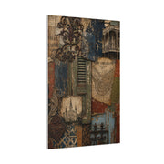 Vintage French Quarter Collage Composition Wall Art & Canvas Print