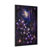 Stained Glass Violet Cathedral Garden Wall Art & Canvas Print