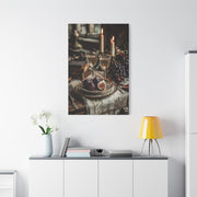 After-Dinner Wine and Fig Table Wall Art & Canvas Print