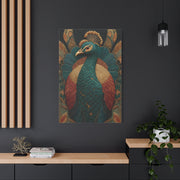 Regal Peacock Ornamental Wall Art & Canvas Print