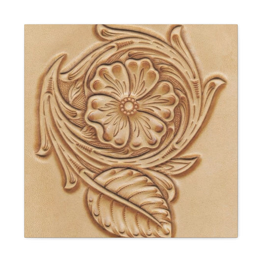 Flower On The Leather Wall Art & Canvas Prints