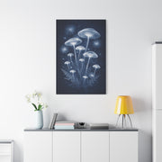 Luminous Blue Herbarium Cyanotype Wall Art & Canvas Print