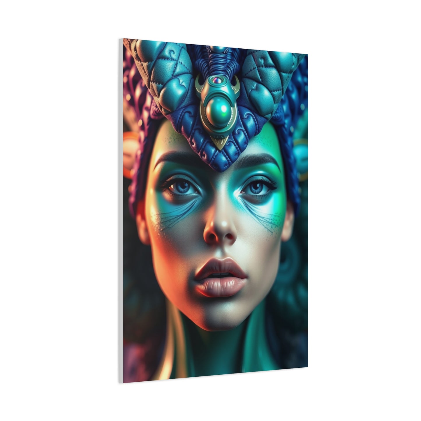 Supreme Collection Blue & Green Art Wall Art & Canvas Print