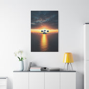 Sunset Horizon Aircraft Flight Wall Art & Canvas Prints
