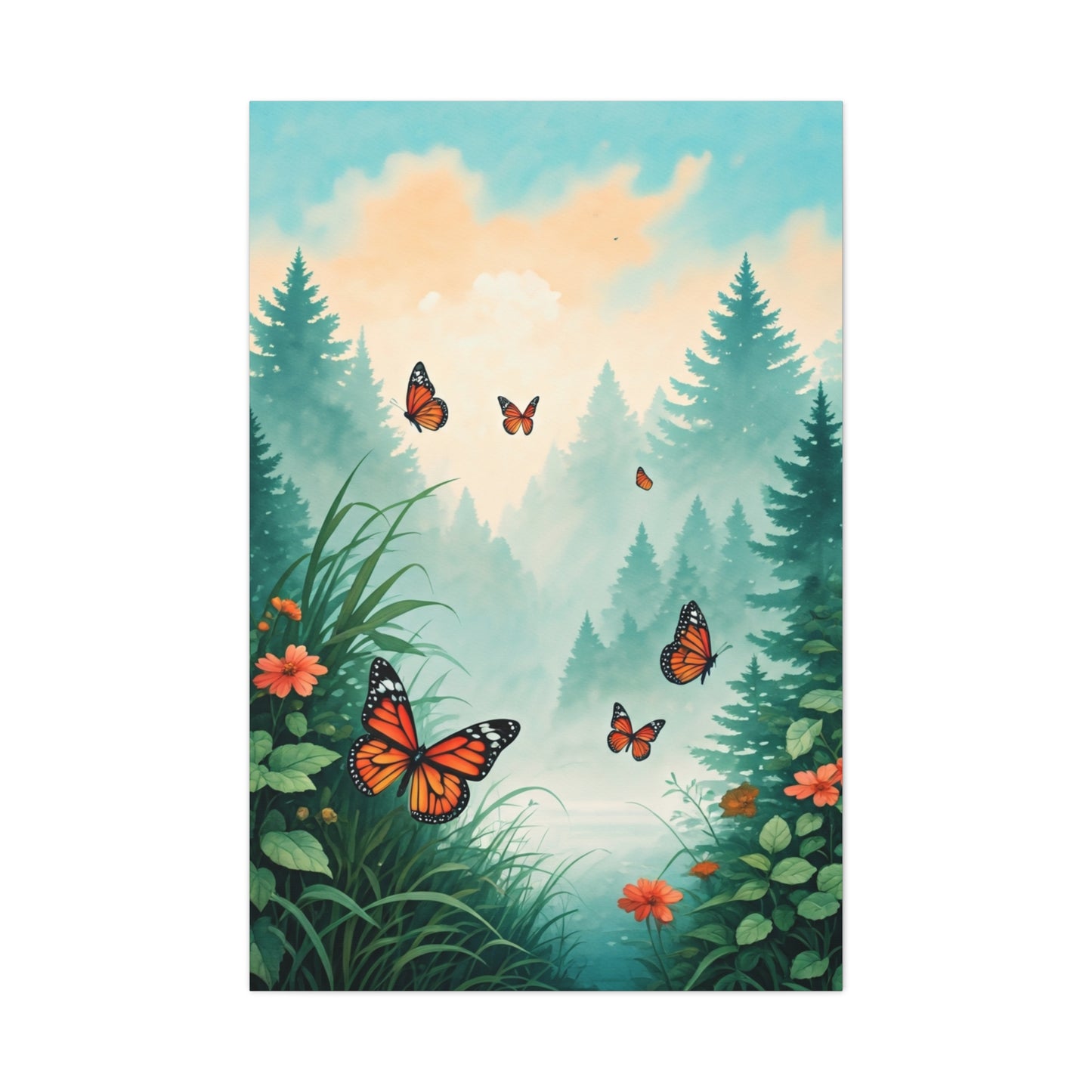 Forest Whisper Butterflies Wall Art & Canvas Prints