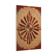 Sacred Sunburst Geometry Southwest Wall Art & Canvas Print