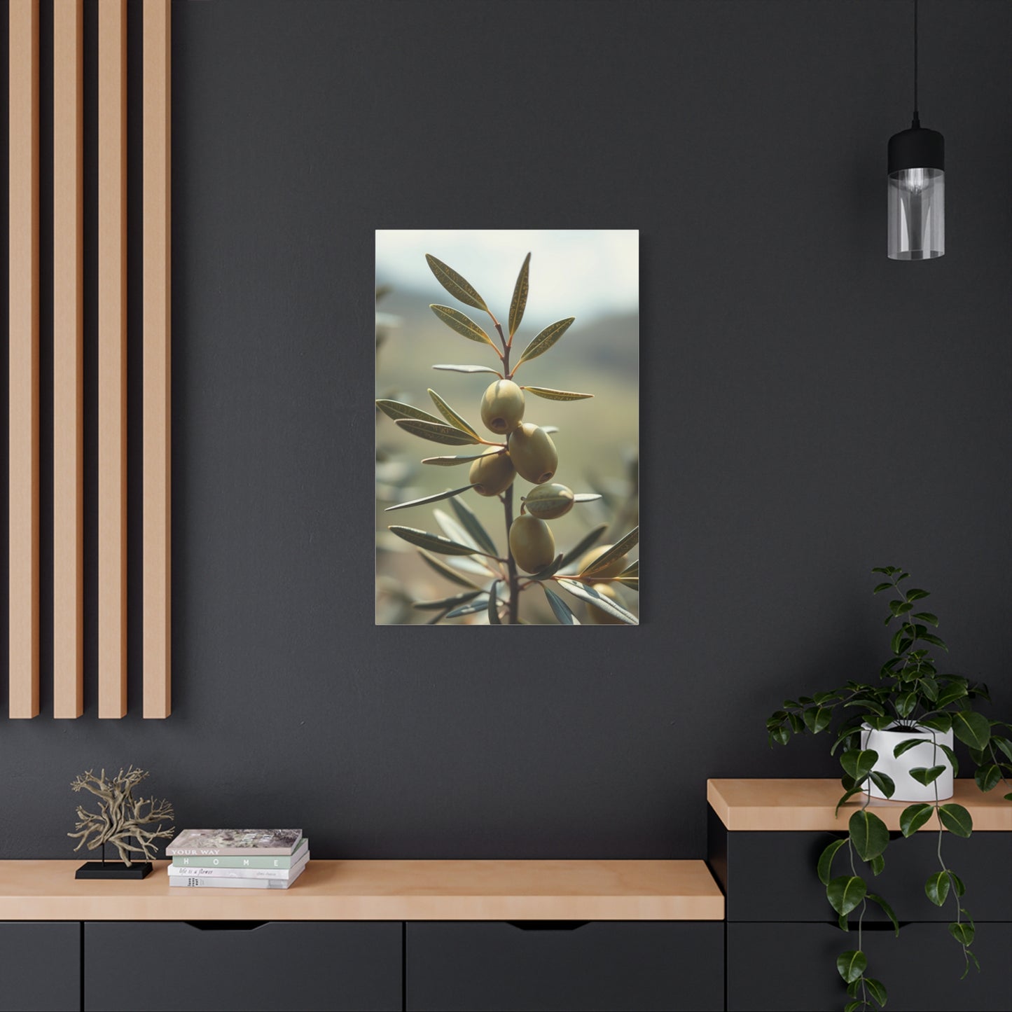 Opulent Olive Masterpiece Wall Art & Canvas Print