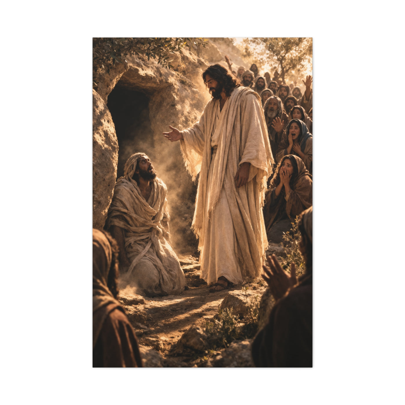 Raising of Lazarus Miracle Wall Art & Canvas Print